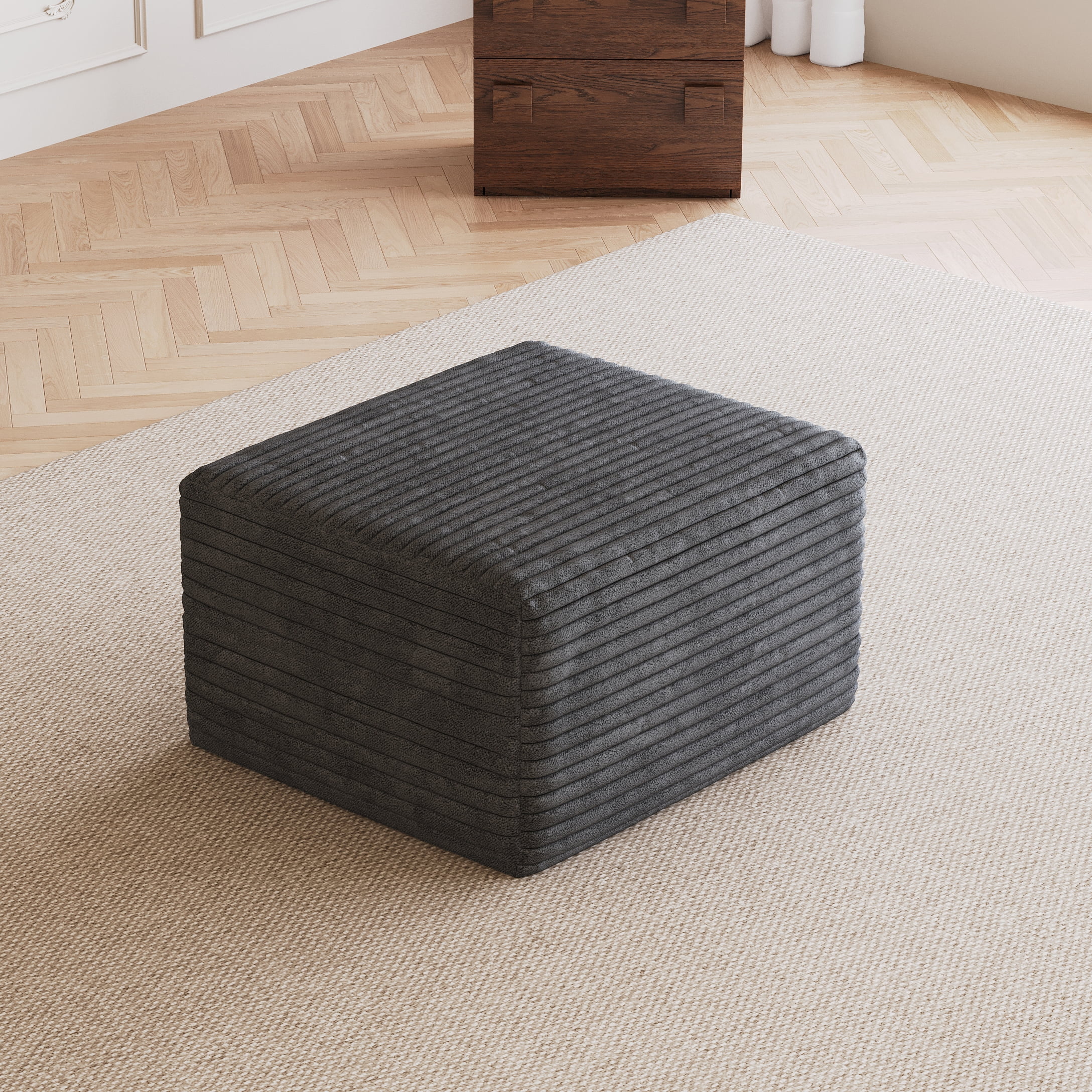 Sofa Ottoman, Dark Grey
