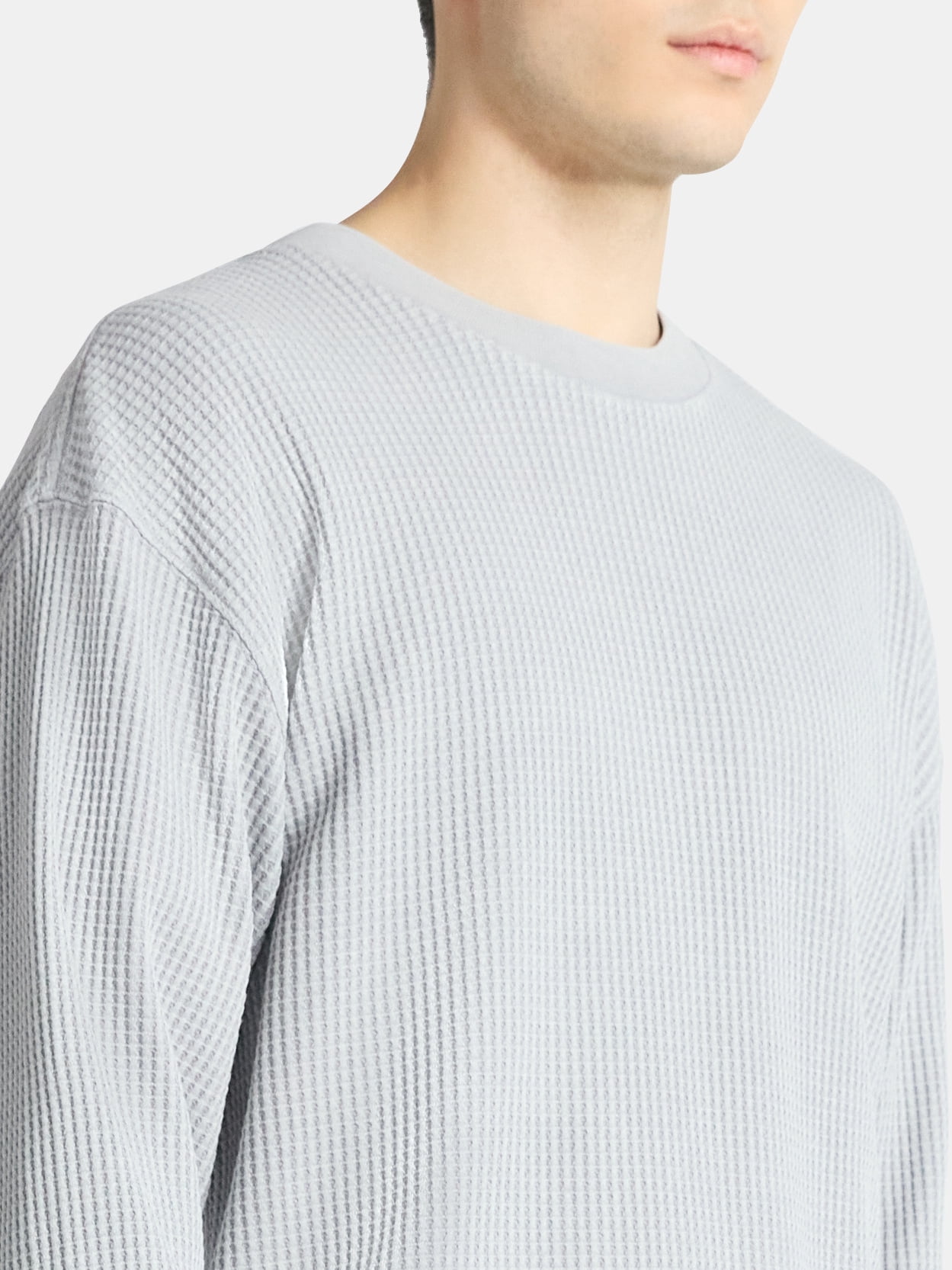 No Boundaries Thermal Tee with Long Sleeves, Men's & Big Men's