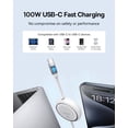 thumbnail image 2 of Cable USB C Baseus Mini retráctil USB C a USB C PD de 100 W, 2 of 7