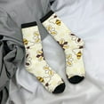 thumbnail image 5 of Rateoe Sweet Bee for Women Casual Calf Socks - Cute Crew Socks - Thin Soft Above Ankle Socks Size 5-11, 5 of 6