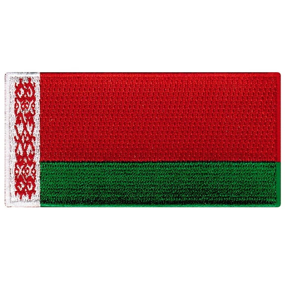 Belarus Flag Embroidered Iron-on Patch