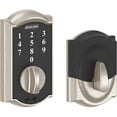 thumbnail image 3 of Schlage Touch Keyless Touchscreen Deadbolt Satin Nickel, 3 of 8