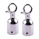 thumbnail image 3 of 6Pcs Silver 28mm Rope Barrier Stopper Cord End Caps Heavy Duty Hanging Hook with Self Closing Clasp, 3 of 5