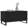thumbnail image 3 of vidaXL Coffee Table Black Engineered wood, Metal Medium, 3 of 6