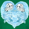 thumbnail image 3 of CafePress - Sea Otters Holding Hands Women's Dark T Shirt - Women's Traditional Fit Dark T-Shirt, 3 of 4