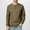 Brown(New), variant on Men's Fashion Waffle Weave Knit Solid Color Button-down Collar Pullover Casual Long Sleeve Tops