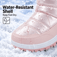 thumbnail image 4 of BABAYA Toddler Winter Snow Boots Water-Resistant Warm Faux Lined Booties for Little Kids Girls Boys, 4 of 8