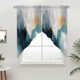Abstract Color Block Swag Valances for Windows 36 inches Long, Gradient ...