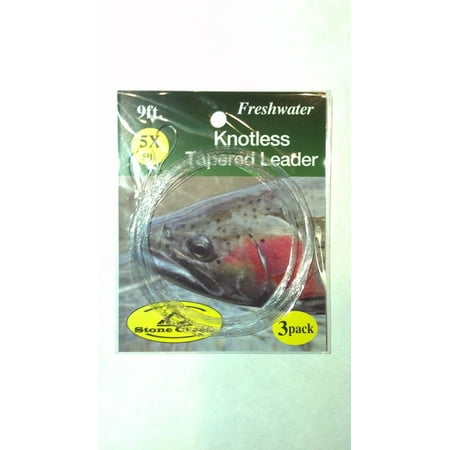 Stone Creek Knotless Tapered Leader 9ft 3pk - Fly