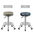thumbnail image 3 of Funny And Cute Chameleon Lizard Round Bar Stool Seat Covers, Elastic Round Chair Cover Stool Seat Slipcover Bar Stool Cushions Round Pad for 12-14 inch, 3 of 5