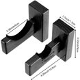 thumbnail image 1 of 4 Pack Baseball Bat Display Case Holder, Solid Wood Rack Brackets Baseball Bat Hanger Wall Mount, 1 of 6