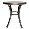 thumbnail image 3 of Handmade Dining Table Contemporary Round A Tile-top Design With Heavy-duty Aluminum Frame 28" Dia X 28.6" Height, 3 of 10