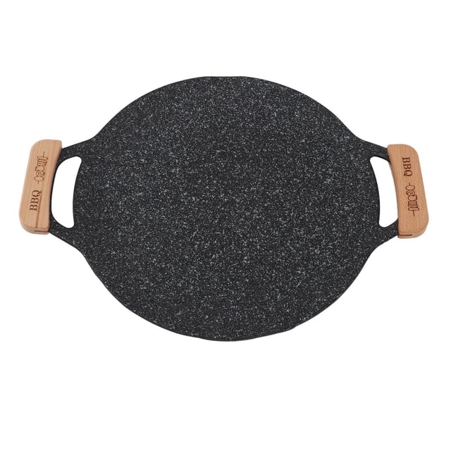 Korean Bbq Grill Pan, Metal Nonstick Grill Barbecue Plate Round Bbq Grill Pan Korean Barbecue Grill Korean Bbq Pan With Multifunctional Circular Frying Pan for Outdoor Camping