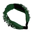 thumbnail image 6 of Unique Bargains 1 Pcs Women Knotted Headbands Fashion Wide Faux Pearl Bead Headband Hair Accessories Green, 6 of 7