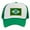 White/Kelly Green, variant on Top Headwear Country Brazil Flag Hat - Brazilian Patriotic Trucker Cap Dark Grey/Black