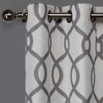 thumbnail image 2 of Exclusive Home Kochi Light Filtering Linen Blend Grommet Top Curtain Panel Pair, 54"x108", Black Pearl, 2 of 4