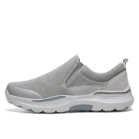 

Men‘s Canvas Breathable Slip On Loafer Shoes Walking Sneakers