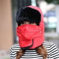 thumbnail image 5 of CoCopeaunt Winter Lei Feng Cap, Suede Thick Neck Guard, Mask, Northeast Outdoor Ski Riding Warm Cap, 5 of 6