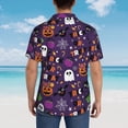 thumbnail image 6 of Haiem Halloween Sweet Candy Printed Hawaiian Shirt for Men - Men’s Casual Beach Summer Shirts - Stretch Fabric with Modern Fit-Medium, 6 of 9