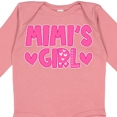 thumbnail image 4 of Inktastic Mimi's Girl Pink with Hearts Girls Long Sleeve Baby Bodysuit, 4 of 5