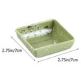 thumbnail image 2 of LEORX Green Synthetic Sauce Dishes for Home Use with Delicate Design and Wide Applications 6 Pieces, 2 of 8
