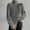 142#Gray, variant on Jumpers High Neck Tops for Women Plus Size Knitted Sweater Long Sleeve Athletic Jumper Pullove Neck Casual Plain Oversized Comfy Soft Pullovers