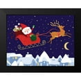 thumbnail image 2 of Woo, Teresa 18x15 Black Modern Framed Museum Art Print Titled - Santa and Reindeer, 2 of 5
