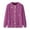 Purple, variant on Xmyrz Fall Jackets For Women 2025 Cardigan Cartoon Embroidery Button Down Collar Long Sleeve Sweater Jacket Women'S Coats Outerwear Jacket