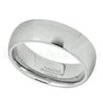 thumbnail image 2 of 7mm Comfort Fit Tungsten Ring - Polished Finish Classic Dome Tungsten Carbide Ring - Men's Tungsten Anniversary Ring - TN175WAs14, 2 of 3