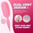 thumbnail image 4 of Candy Brush Curl Defining Vented Hair Brush for Effortlessly Detangling & Blow Drying, Professional Airflow Brush for All Hair Types, Shaping & Styling Wet Hair Brush for Women and Girl, Idea Gift, 4 of 9