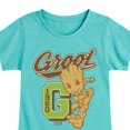 thumbnail image 3 of Marvel Guardians of the Galaxy - Groot Collegiate - Toddler And Youth Girls Fitted Short Sleeve Graphic T-Shirt, 3 of 5