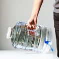 thumbnail image 3 of Cubo Boca Ancha 11 3 L Con Grifo Cubo Mineral Pura para PC Alimentaria Tanque para Acampar Al Aire Libre [blanco Transparente], 3 of 9