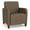 Castillo Brown, variant on Siena Lounge Lobby Reception Waiting Guest Chair / Walnut Wood Legs / Blue