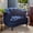 Navy Blue, variant on Upholstered Tufted Chair | In Home Libraries, Reading Quietly | Kiln - dried Hardwood Frame, Flame - retardant Foam | Fixes Poor Structural Integrity