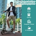thumbnail image 5 of iRerts Folding Electric Scooter, Electric Scooter for Adults Men Women, E Scooter with APP, LED Display, 10" Honeycomb Tire, 25 Mile Long-Range, 21Mph, Commuter Electric Scooter for Work School, Black, 5 of 10