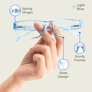 Readerest Blue Light Blocking Glasses – Computer Eyewear, UV Protection, Eye Strain & Glare Reduction, Lightweight Frame