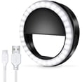 thumbnail image 1 of Selfie Ring Light, [Rechargeable] with 36 LED Lights, 3-Level Adjustable Brightness Clips On Phone Ring Light Compatible with iPhone X Xr Xs 7 8 Plus 11 12 Pro Max iPad Laptop Samsung, 1 of 6