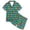 Green-A, variant on LIIPEE Girls Pajamas Kids Casual Summer Cute Cartoon Graphic Print Short Sleeve Flat Collar Button-Up Shirts And Shorts Sleepwear 2 Piece Set Comfortable Lightweight Daily Nightwear,12-13 Years