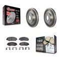 thumbnail image 1 of Transit Auto Front Coated Disc Brake Rotors and Ceramic Pads Kit for Car 2011 Honda Civic GX KGT-100216, 1 of 11