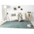 thumbnail image 4 of Safavieh August Shag Collection AUG900J Solid 1.2-inch Thick Area Rug, 6'7" x 6'7" Square, Aqua, 4 of 4