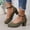 Army Green, variant on Women Suede Mary Jane Shoes, Round Toe Block Heel Charm Pendant Pumps, Adjustable Buckle Strap Dress Casual Footwear, Comfortable Spring Summer Zapatos de Mujer