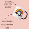 thumbnail image 4 of Taza térmica que cambia de color Tortuga con pajitas, soy gay, arcoíris, 4 of 8