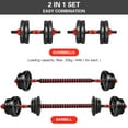thumbnail image 4 of Dumbbells Barbell Set, Weight Lifting Threaded Dumbbell Bars Extension Bar Connector, 4 of 7