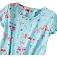 thumbnail image 3 of HAHDAXIA Womens Pajama Set Cotton Capri Pant Pyjama Short Sleeve Sleepwear Summer Pjs, 3 of 6