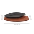 thumbnail image 2 of SHOWERORO Fish Fry Pan Black Iron Wear Resistant Suitable for Fish Cooking Pan 1 Set, 2 of 5