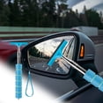 thumbnail image 1 of Car Rearview Mirror Cleaning Brush,Retractable Wiper,Auto Wash Window Brush,Decontamination & Dewatering,Glass Cleaning Tool,Easy-to-Use,Car Maintenance Accessory,PENDANE,Blue, 1 of 9