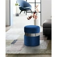 thumbnail image 4 of Meridian Furniture Hailey Contemporary Velvet Ottoman/Stool in Navy, 4 of 4