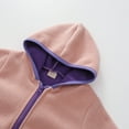thumbnail image 6 of Leey-World Baby Boy Coat Toddler Winter Coat Fleece Zip up Hooded Bear Ears Warm Fuzzy Baby Kids Jacket Outerwear Sweater(Purple,5-6 Years), 6 of 9