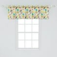 thumbnail image 2 of Ambesonne Food Window Valance, Fruits Abstract Kitchen, 54" X 18", Multicolor, 2 of 3