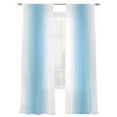 thumbnail image 6 of Sky Blue Ombre Sheer Curtains for Living Room Bedroom Farmhouse Modern Art Sheer Curtains 96 Inch Long 2 Panels Set Light Filtering Curtain Window Treatments Drapes for Dining Room, 6 of 6
